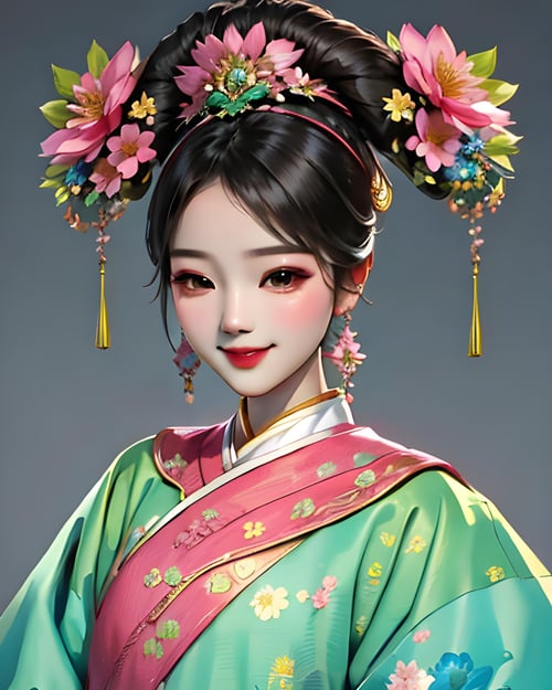 QingFashion - Qing Dynasty Women's Hairstyles and Clothing by KimiKoro on Tensor.Art