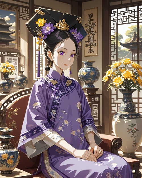 QingFashion - Qing Dynasty Women's Hairstyles and Clothing by KimiKoro on Tensor.Art