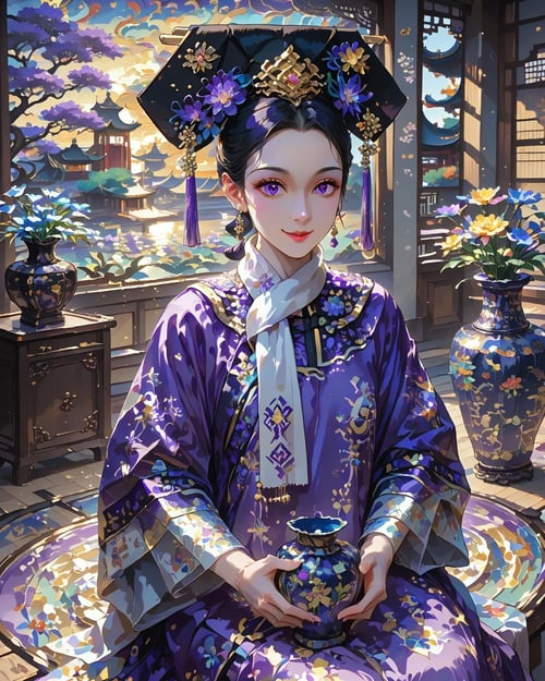 QingFashion - Qing Dynasty Women's Hairstyles and Clothing by KimiKoro on Tensor.Art