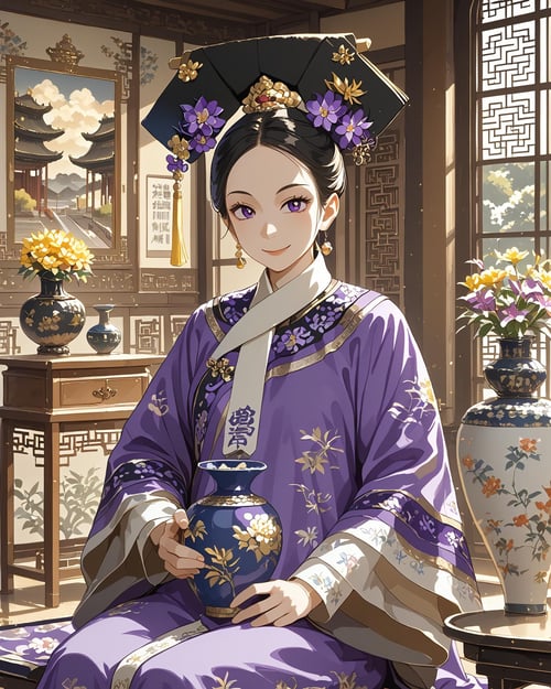 QingFashion - Qing Dynasty Women's Hairstyles and Clothing by KimiKoro on Tensor.Art