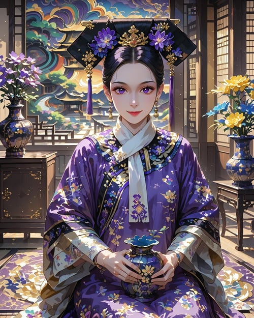 QingFashion - Qing Dynasty Women's Hairstyles and Clothing by KimiKoro on Tensor.Art