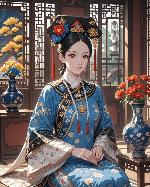 QingFashion - Qing Dynasty Women's Hairstyles and Clothing by KimiKoro on Tensor.Art