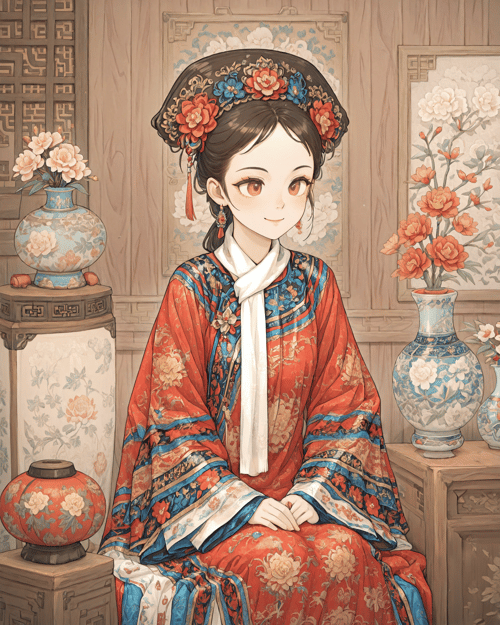 QingFashion - Qing Dynasty Women's Hairstyles and Clothing by KimiKoro on Tensor.Art