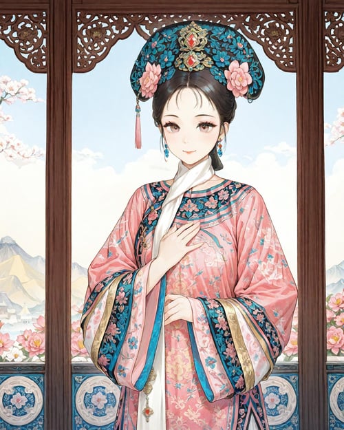 QingFashion - Qing Dynasty Women's Hairstyles and Clothing by KimiKoro on Tensor.Art