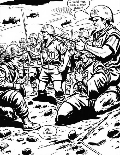 Commando Comics Art Style by RojerDodger on Tensor.Art