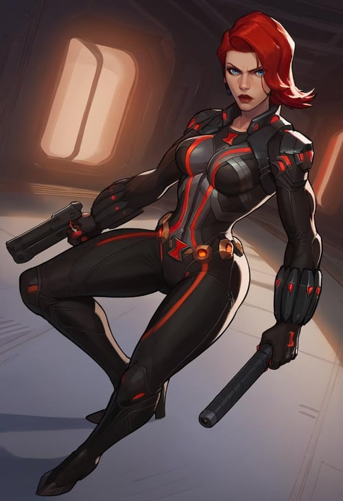 Black Widow (Marvel Rivals) - [PonyXL] by coolmotorcycle913 on Tensor.Art