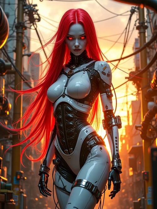 Cyberpunk chainsaw girl-flux1.0 by searn on Tensor.Art