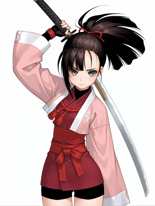 【Illustrious】吉野 凛花 剣客異聞録 甦りし蒼紅の刃 サムライスピリッツ新章 (yoshino rinka) (SAMURAI SHODOWN WARRIORS RAGE) by sg5e2 on Tensor.Art
