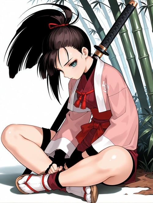 【Illustrious】吉野 凛花 剣客異聞録 甦りし蒼紅の刃 サムライスピリッツ新章 (yoshino rinka) (SAMURAI SHODOWN WARRIORS RAGE) by sg5e2 on Tensor.Art