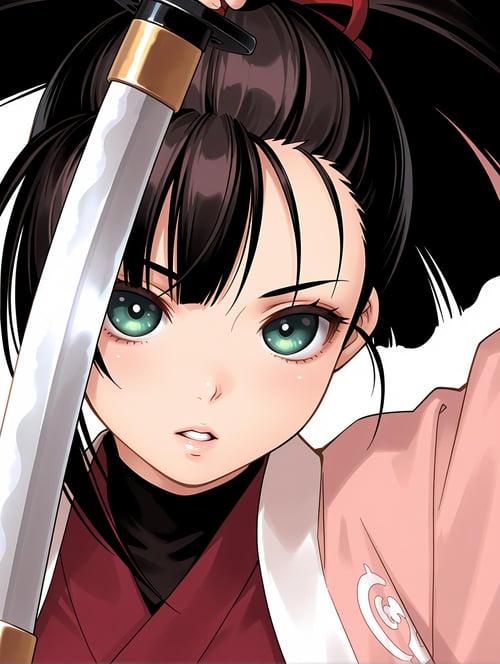 【Illustrious】吉野 凛花 剣客異聞録 甦りし蒼紅の刃 サムライスピリッツ新章 (yoshino rinka) (SAMURAI SHODOWN WARRIORS RAGE) by sg5e2 on Tensor.Art