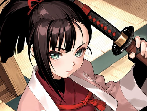 【Illustrious】吉野 凛花 剣客異聞録 甦りし蒼紅の刃 サムライスピリッツ新章 (yoshino rinka) (SAMURAI SHODOWN WARRIORS RAGE) by sg5e2 on Tensor.Art