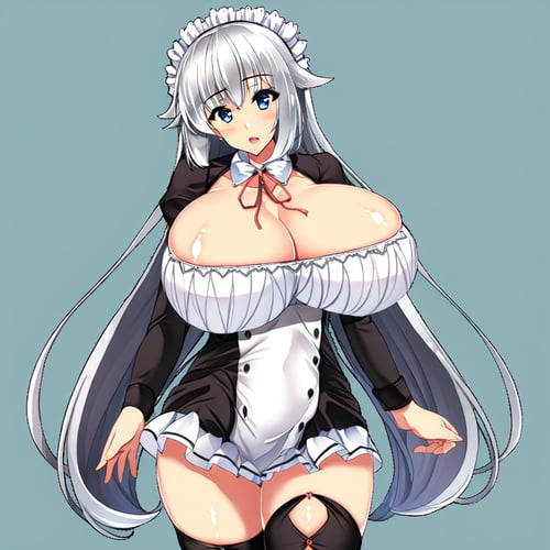 maid white hair by didier on Tensor.Art
