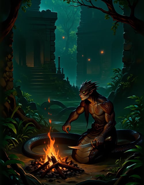 Naga-Lamia Concept by Ortelassa on Tensor.Art