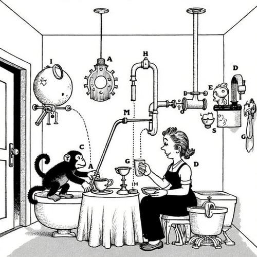 Rube Goldberg 1 CapD6Cos5 2025-02-10 23:04:13 by NobodyButMeow on Tensor.Art