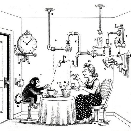 Rube Goldberg 1 CapD6Cos5 2025-02-10 23:04:13 by NobodyButMeow on Tensor.Art