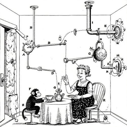 Rube Goldberg 1 CapD6Cos5 2025-02-10 23:04:13 by NobodyButMeow on Tensor.Art