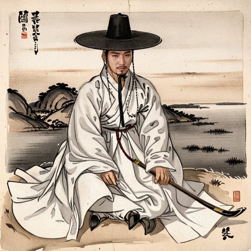 Male Hanbok | Korean clothing by Hanneken0130 on Tensor.Art