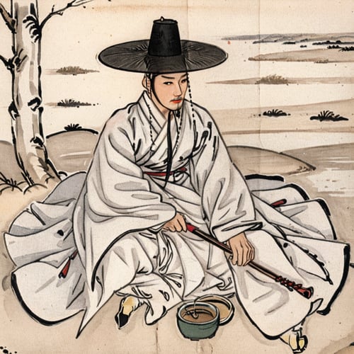 Male Hanbok | Korean clothing by Hanneken0130 on Tensor.Art