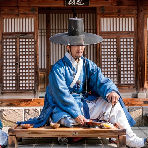 Male Hanbok | Korean clothing by Hanneken0130 on Tensor.Art