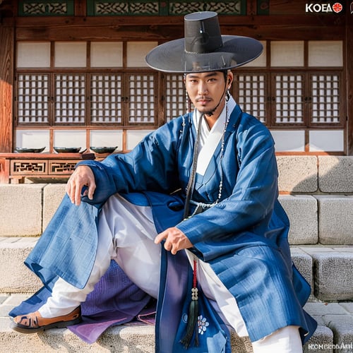 Male Hanbok | Korean clothing by Hanneken0130 on Tensor.Art