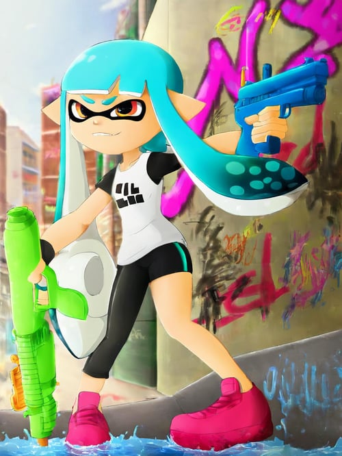 Splatoon Inkling Pony LoCon by AIArstChannel on Tensor.Art