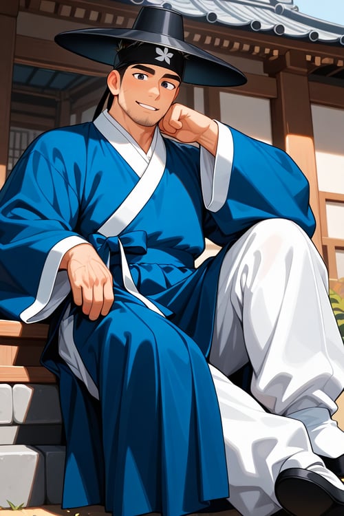 Male Hanbok | Korean clothing by Hanneken0130 on Tensor.Art