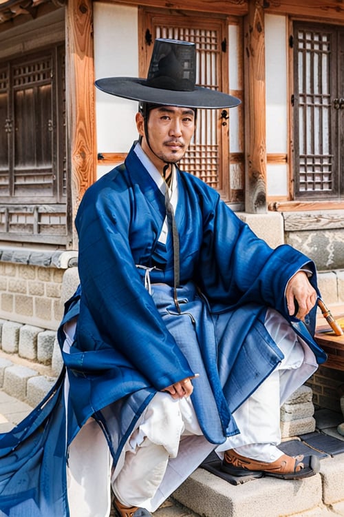 Male Hanbok | Korean clothing by Hanneken0130 on Tensor.Art
