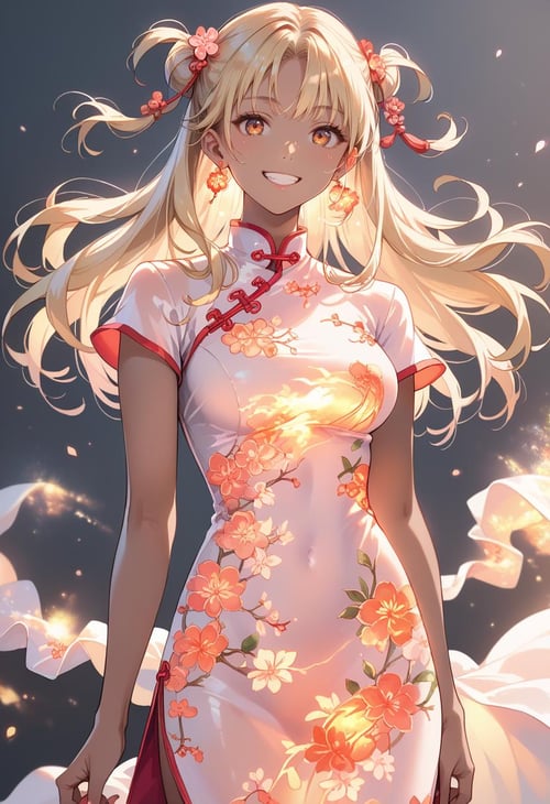 Glowing Cheongsam(China Dress) by goto_ai on Tensor.Art