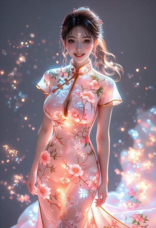 Glowing Cheongsam(China Dress) by goto_ai on Tensor.Art