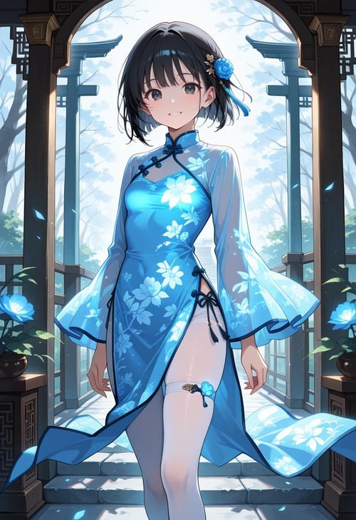 Glowing Cheongsam(China Dress) by goto_ai on Tensor.Art