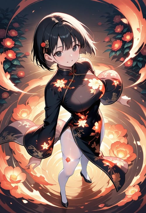 Glowing Cheongsam(China Dress) by goto_ai on Tensor.Art