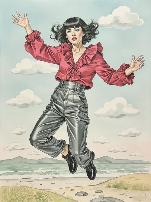 Wizard's Dreamy Vista - Soft Color Pencil Drawings by Wizard Whitebeard on Tensor.Art