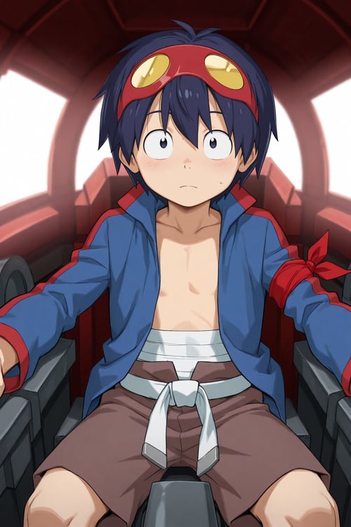 Simon & Kamina - Gurren Lagann [Commission] by 25kkai on Tensor.Art