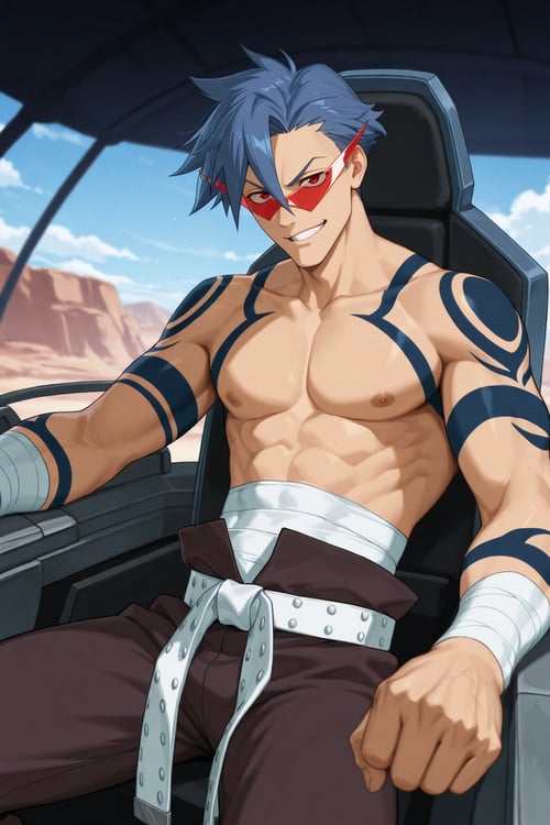 Simon & Kamina - Gurren Lagann [Commission] by 25kkai on Tensor.Art
