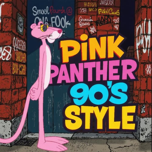 90s Cartoon Adventure Game Style - Pink Panther [Flux] by PrimeDM on Tensor.Art
