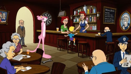 90s Cartoon Adventure Game Style - Pink Panther [Flux] by PrimeDM on Tensor.Art
