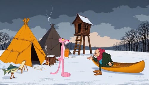 90s Cartoon Adventure Game Style - Pink Panther [Flux] by PrimeDM on Tensor.Art