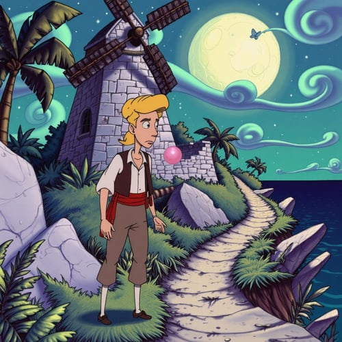 90s Video Game Animation / Cartoon Art Style - Bill Tiller / Lucas Arts [Flux] by PrimeDM on Tensor.Art
