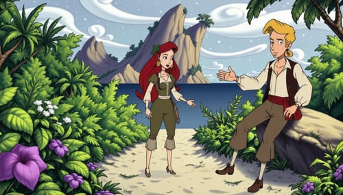 90s Video Game Animation / Cartoon Art Style - Bill Tiller / Lucas Arts [Flux] by PrimeDM on Tensor.Art