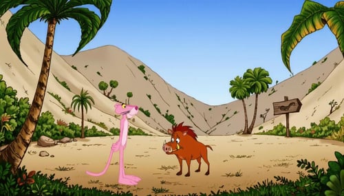 90s Cartoon Adventure Game Style - Pink Panther [Flux] by PrimeDM on Tensor.Art