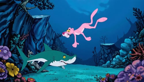 90s Cartoon Adventure Game Style - Pink Panther [Flux] by PrimeDM on Tensor.Art