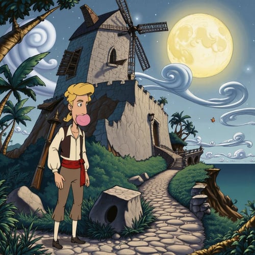 90s Video Game Animation / Cartoon Art Style - Bill Tiller / Lucas Arts [Flux] by PrimeDM on Tensor.Art