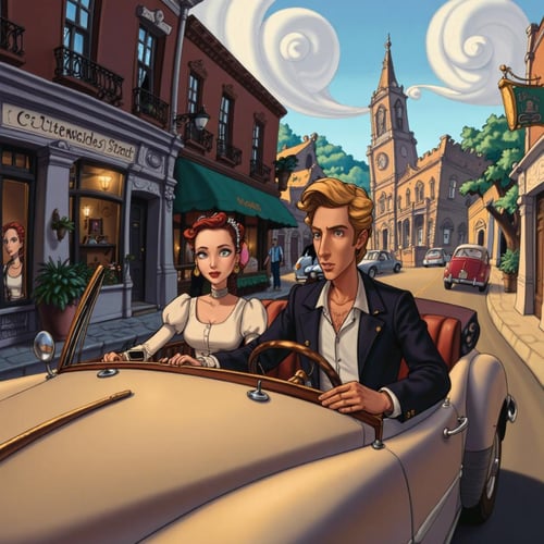 90s Video Game Animation / Cartoon Art Style - Bill Tiller / Lucas Arts [Flux] by PrimeDM on Tensor.Art