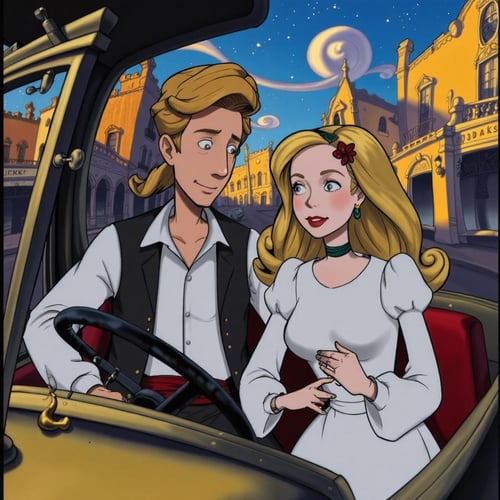 90s Video Game Animation / Cartoon Art Style - Bill Tiller / Lucas Arts [Flux] by PrimeDM on Tensor.Art