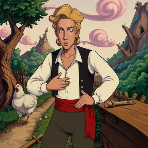 90s Video Game Animation / Cartoon Art Style - Bill Tiller / Lucas Arts [Flux] by PrimeDM on Tensor.Art