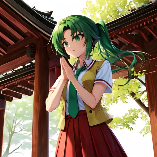 Asian-style temple background by Kojimbo on Tensor.Art