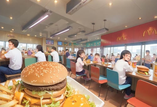 burger shop M3 (indoors) / PONY by swingwings on Tensor.Art