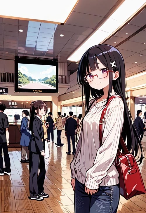 阪急梅田駅ビッグマン前 / Hankyu UMEDA station, bigman / PONY by swingwings on Tensor.Art