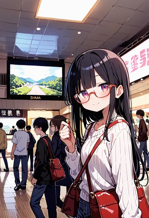 阪急梅田駅ビッグマン前 / Hankyu UMEDA station, bigman / PONY by swingwings on Tensor.Art