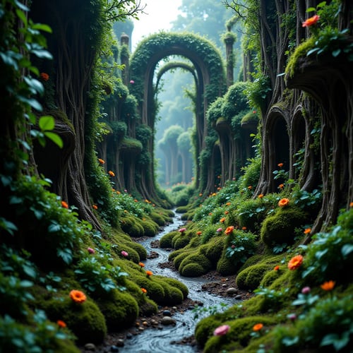Flux floralizer | natural flow by Krawuzzn on Tensor.Art